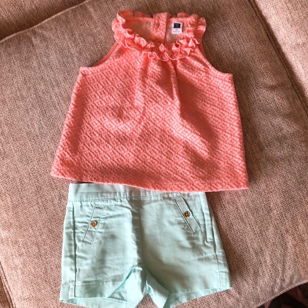 Janie and Jack top and shorts.